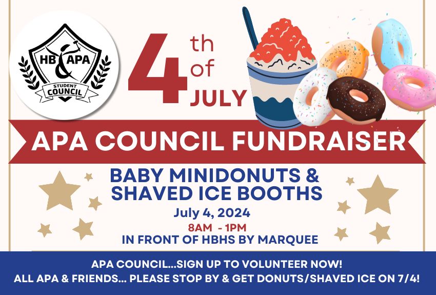 JULY 4TH MINI DONUTS AND SHAVED ICE