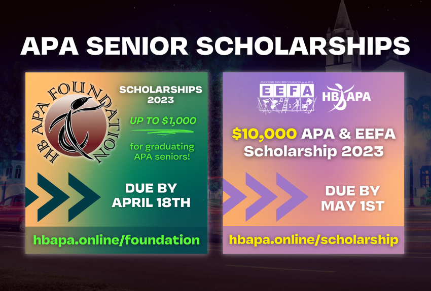 2023 Scholarships for APA Seniors