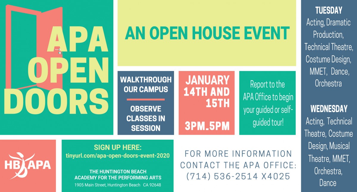 APA OPEN DOORS: A 2020 OPEN HOUSE EVENT - HBAPA