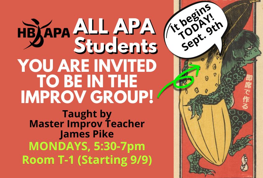 APA IMPROV Begins Sept 9th