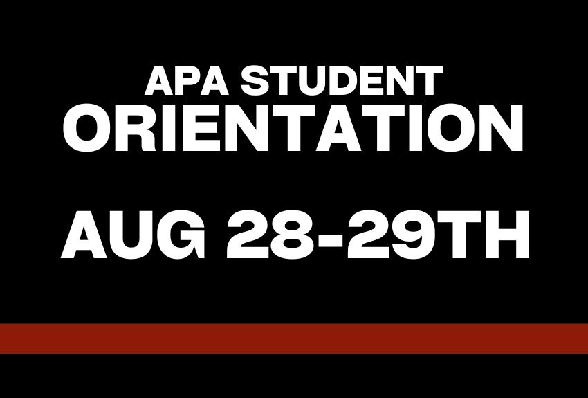 APA Student Orientation 2024