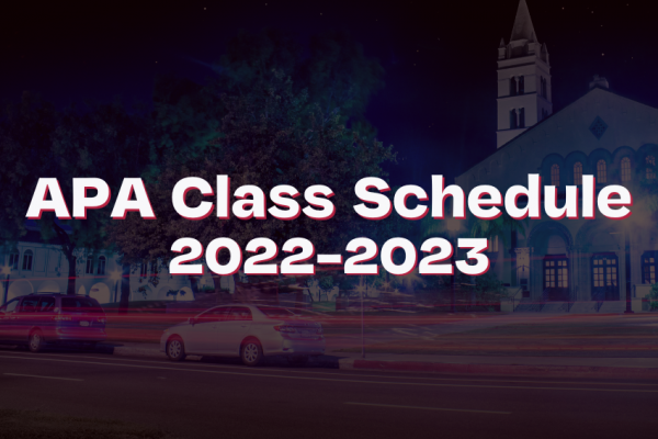 APA Class Schedule 2022-2023