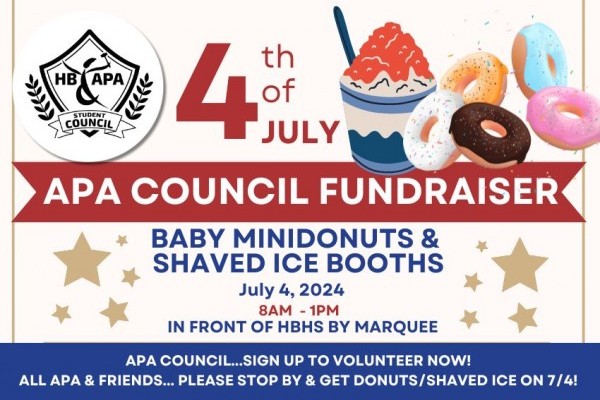 JULY 4TH MINI DONUTS AND SHAVED ICE